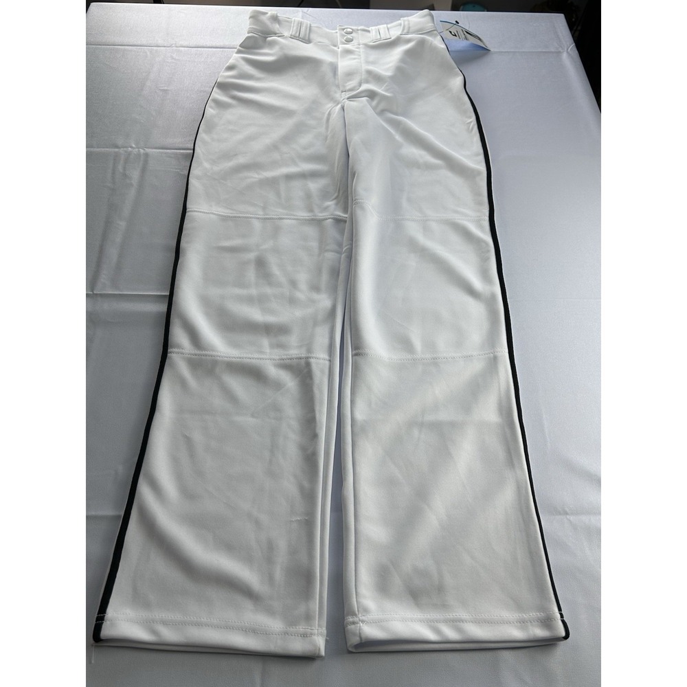 Champro MVP Open Bottom Baseball Pants Adult Small White Black NWT Sportcore